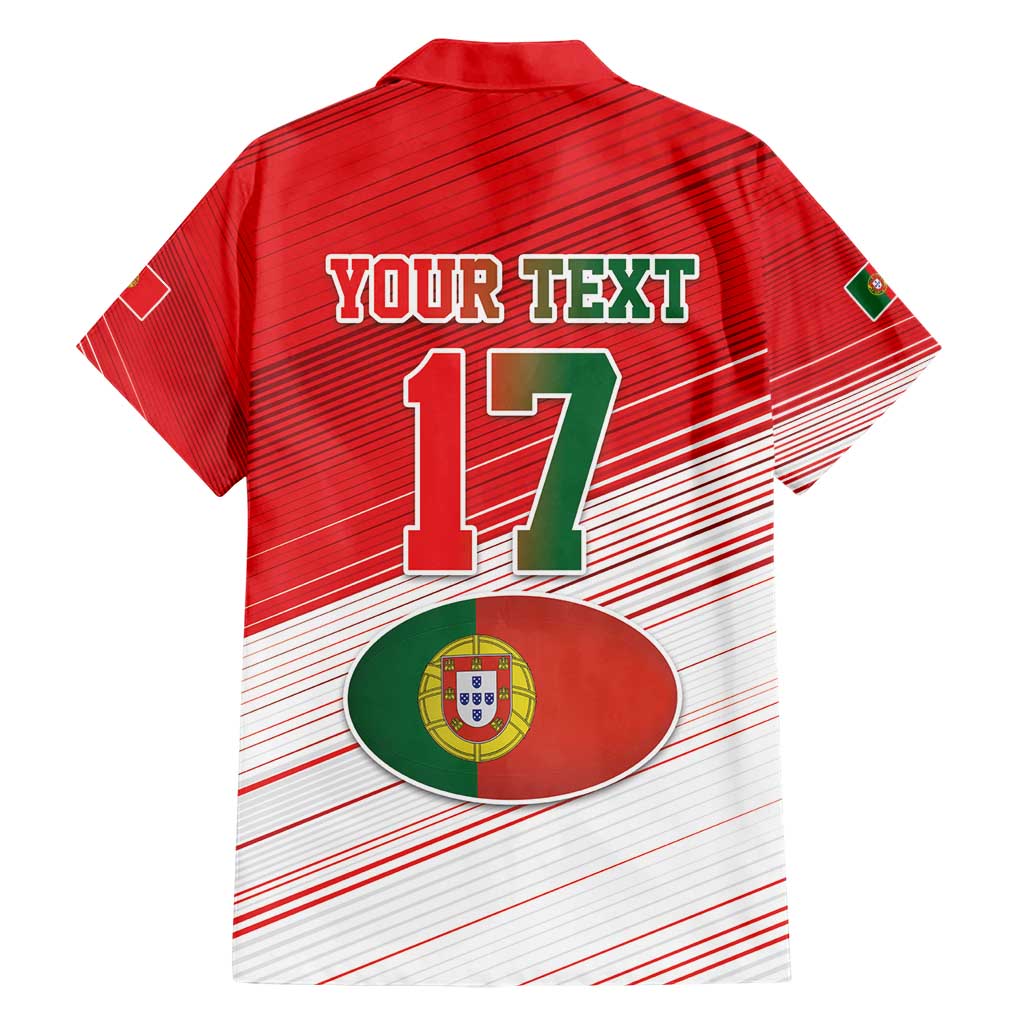 Custom Portugal Rugby Go Champions Family Matching Short Sleeve Bodycon Dress and Hawaiian Shirt Wolf Mascot Style