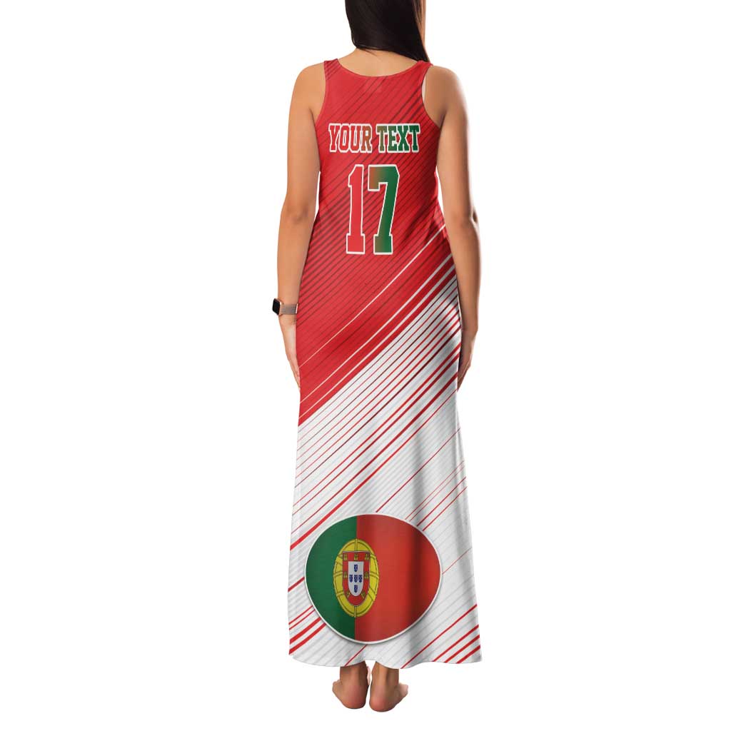 Custom Portugal Rugby Go Champions Family Matching Tank Maxi Dress and Hawaiian Shirt Wolf Mascot Style