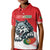 Custom Portugal Rugby Go Champions Kid Polo Shirt Wolf Mascot Style