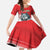 Custom Portugal Rugby Go Champions Kid Short Sleeve Dress Wolf Mascot Style