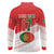 Custom Portugal Rugby Go Champions Long Sleeve Polo Shirt Wolf Mascot Style