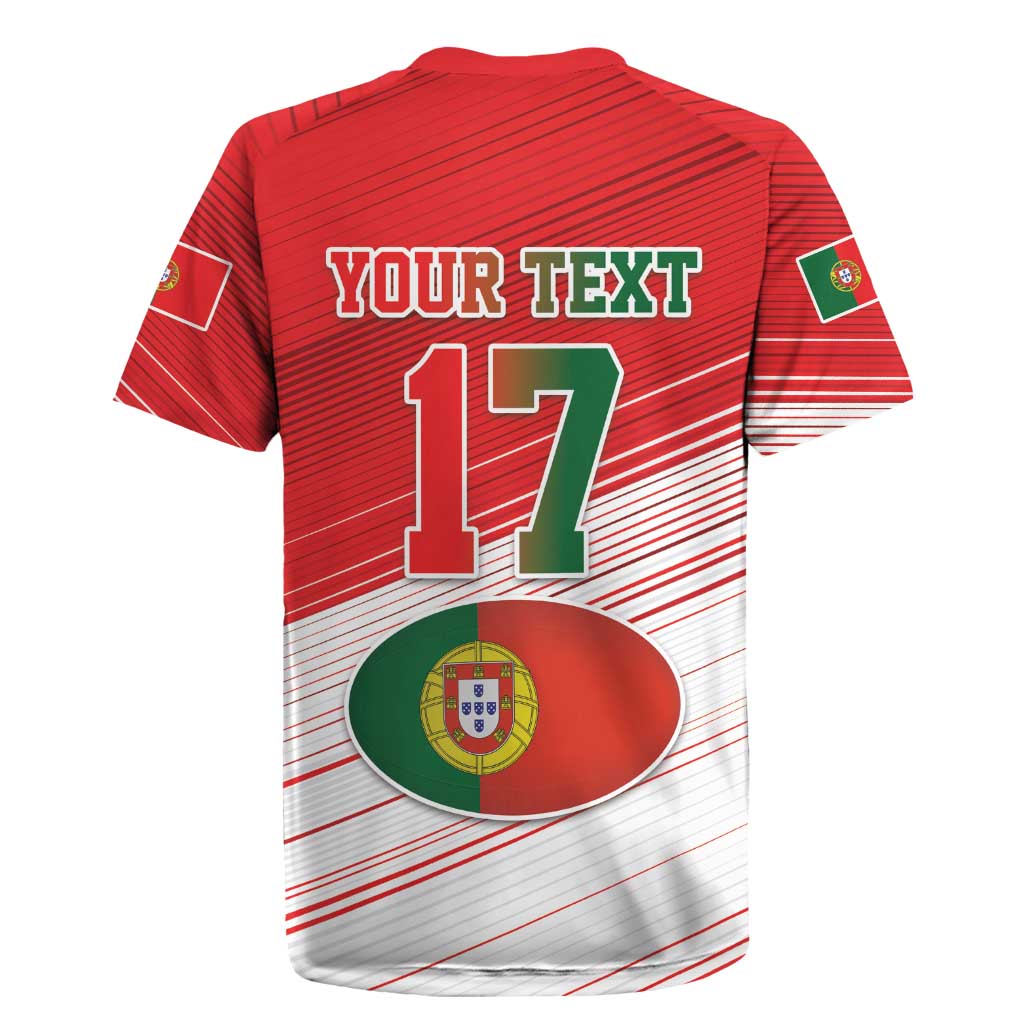 Custom Portugal Rugby Go Champions Rugby Jersey Wolf Mascot Style