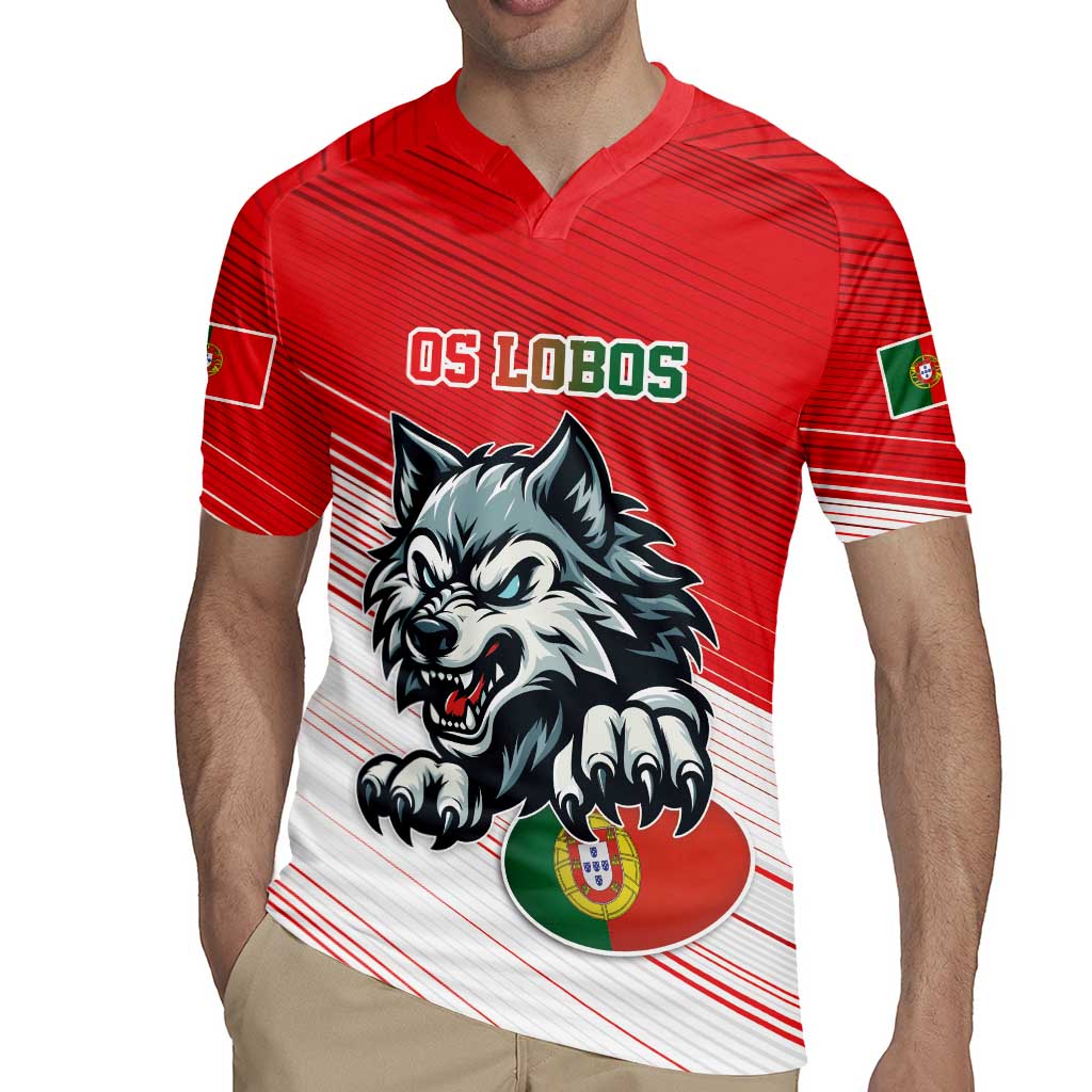 Custom Portugal Rugby Go Champions Rugby Jersey Wolf Mascot Style