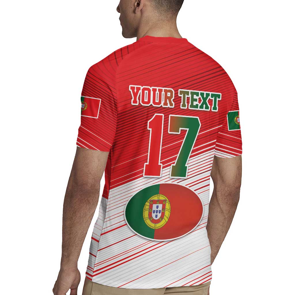 Custom Portugal Rugby Go Champions Rugby Jersey Wolf Mascot Style