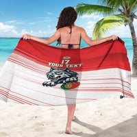 Custom Portugal Rugby Go Champions Sarong Wolf Mascot Style