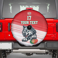 Custom Portugal Rugby Go Champions Spare Tire Cover Wolf Mascot Style