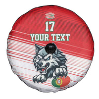Custom Portugal Rugby Go Champions Spare Tire Cover Wolf Mascot Style