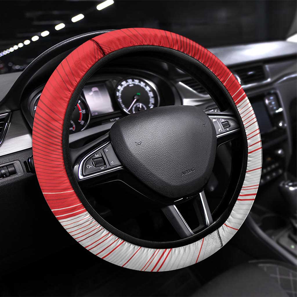 Portugal Rugby Go Champions Steering Wheel Cover Wolf Mascot Style