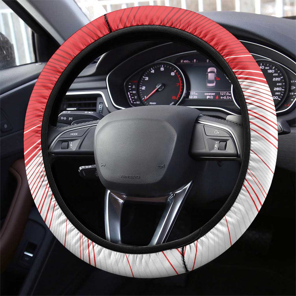 Portugal Rugby Go Champions Steering Wheel Cover Wolf Mascot Style