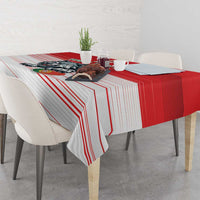 Custom Portugal Rugby Go Champions Tablecloth Wolf Mascot Style