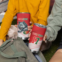Custom Portugal Rugby Go Champions Tumbler Cup Wolf Mascot Style