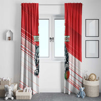 Custom Portugal Rugby Go Champions Window Curtain Wolf Mascot Style