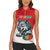 Custom Portugal Rugby Go Champions Women Sleeveless Polo Shirt Wolf Mascot Style