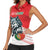 Custom Portugal Rugby Go Champions Women Sleeveless Polo Shirt Wolf Mascot Style