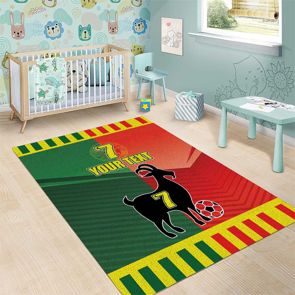 Personalized Portugal 7 Goat Area Rug Greatest Of All Time Sporty Style