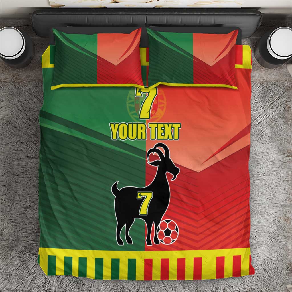 Personalized Portugal 7 Goat Bedding Set Greatest Of All Time Sporty Style