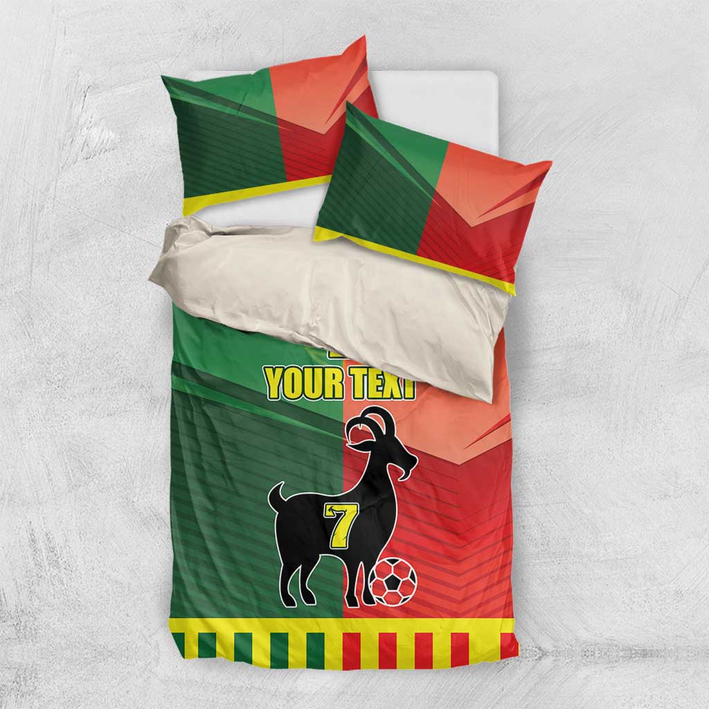 Personalized Portugal 7 Goat Bedding Set Greatest Of All Time Sporty Style