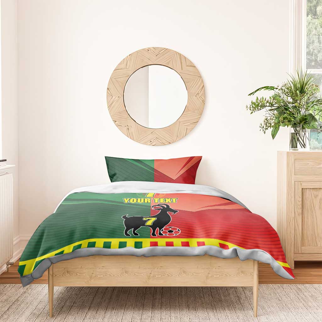 Personalized Portugal 7 Goat Bedding Set Greatest Of All Time Sporty Style