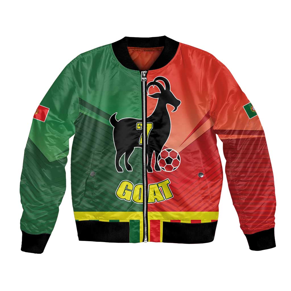 Personalized Portugal 7 Goat Bomber Jacket Greatest Of All Time Sporty Style