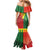 Personalized Portugal 7 Goat Family Matching Mermaid Dress and Hawaiian Shirt Greatest Of All Time Sporty Style
