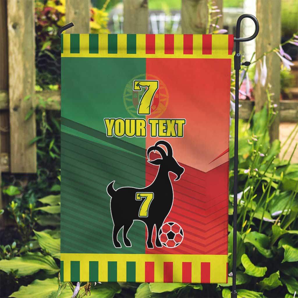 Personalized Portugal 7 Goat Garden Flag Greatest Of All Time Sporty Style