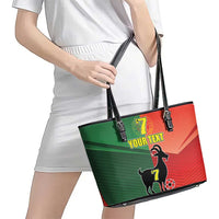 Personalized Portugal 7 Goat Leather Tote Bag Greatest Of All Time Sporty Style