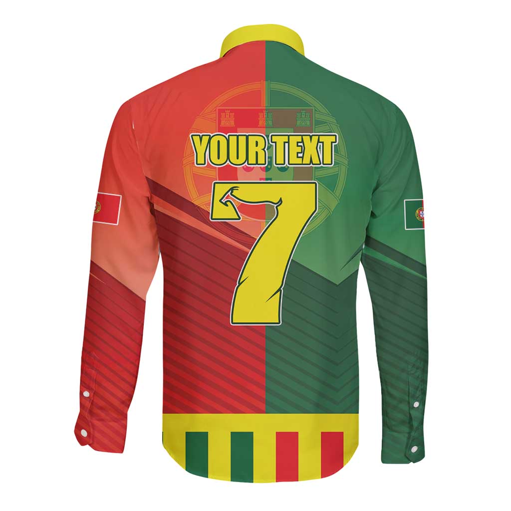 Personalized Portugal 7 Goat Long Sleeve Button Shirt Greatest Of All Time Sporty Style
