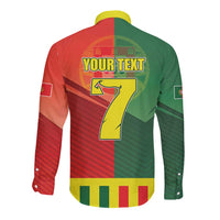 Personalized Portugal 7 Goat Long Sleeve Button Shirt Greatest Of All Time Sporty Style