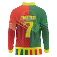 Personalized Portugal 7 Goat Long Sleeve Polo Shirt Greatest Of All Time Sporty Style
