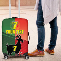 Personalized Portugal 7 Goat Luggage Cover Greatest Of All Time Sporty Style