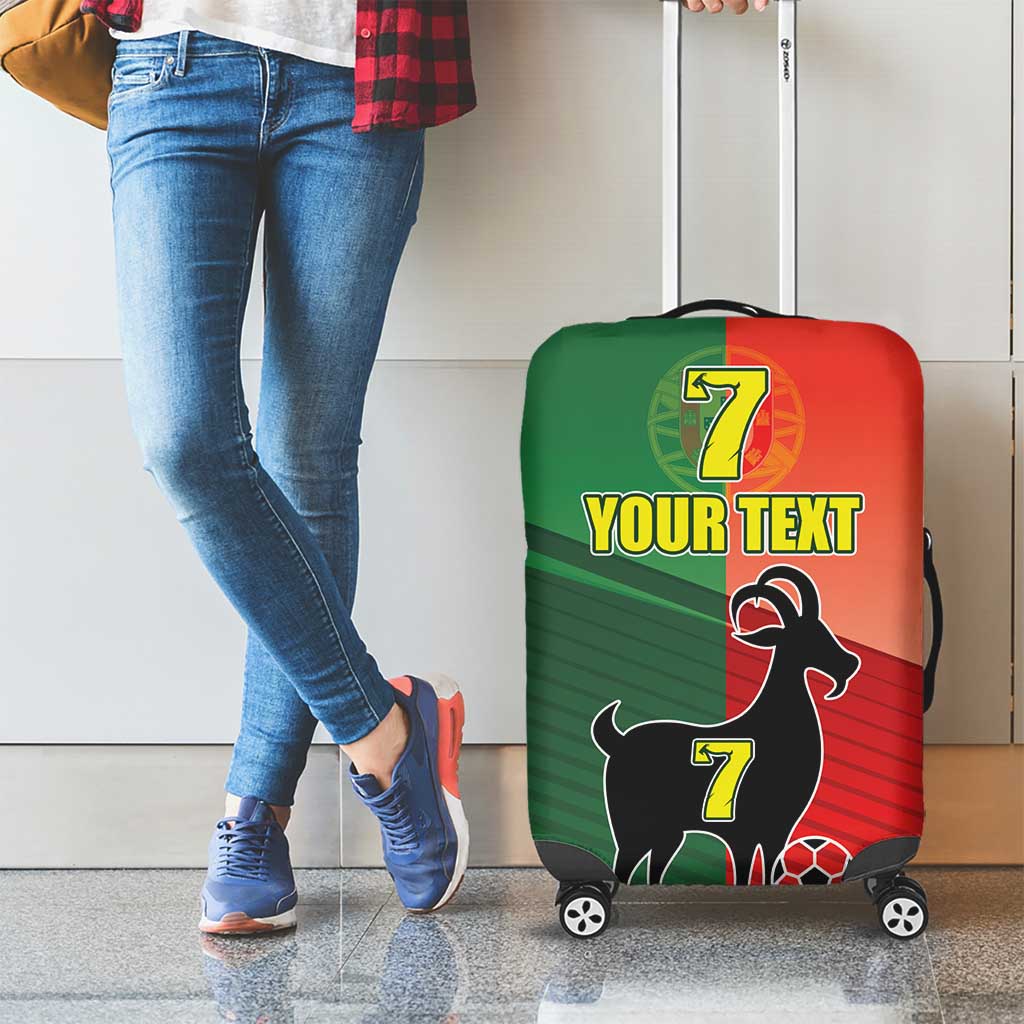 Personalized Portugal 7 Goat Luggage Cover Greatest Of All Time Sporty Style