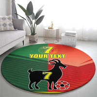 Personalized Portugal 7 Goat Round Carpet Greatest Of All Time Sporty Style