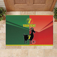 Personalized Portugal 7 Goat Rubber Doormat Greatest Of All Time Sporty Style