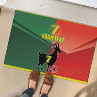 Personalized Portugal 7 Goat Rubber Doormat Greatest Of All Time Sporty Style