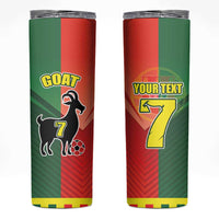 Personalized Portugal 7 Goat Skinny Tumbler Greatest Of All Time Sporty Style