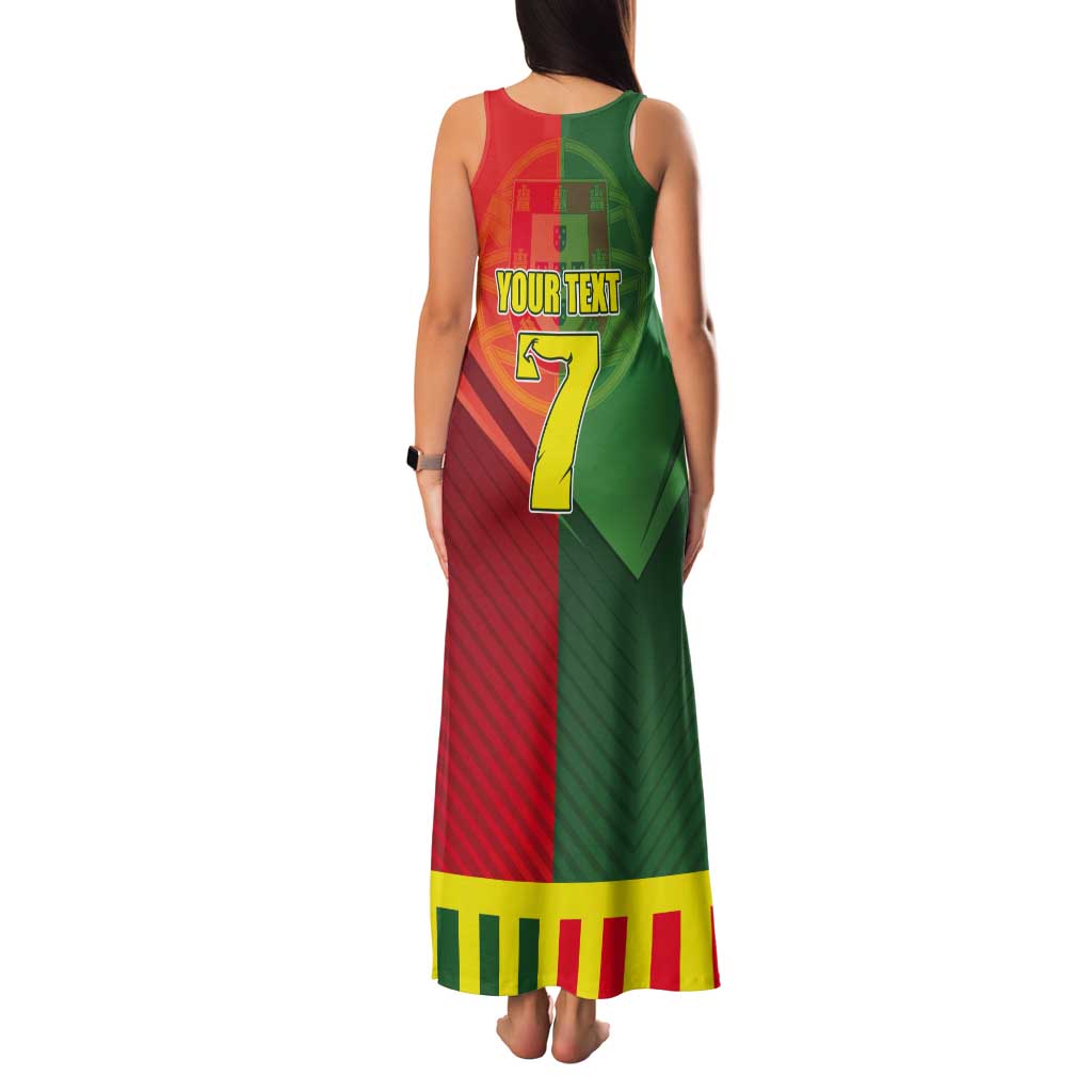 Personalized Portugal 7 Goat Tank Maxi Dress Greatest Of All Time Sporty Style