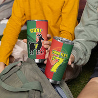 Personalized Portugal 7 Goat Tumbler Cup Greatest Of All Time Sporty Style