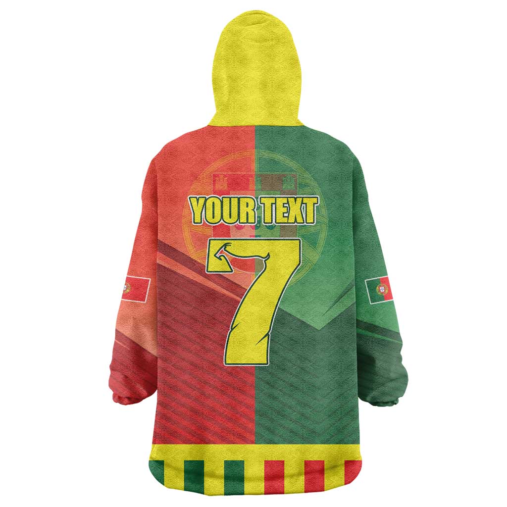 Personalized Portugal 7 Goat Wearable Blanket Hoodie Greatest Of All Time Sporty Style
