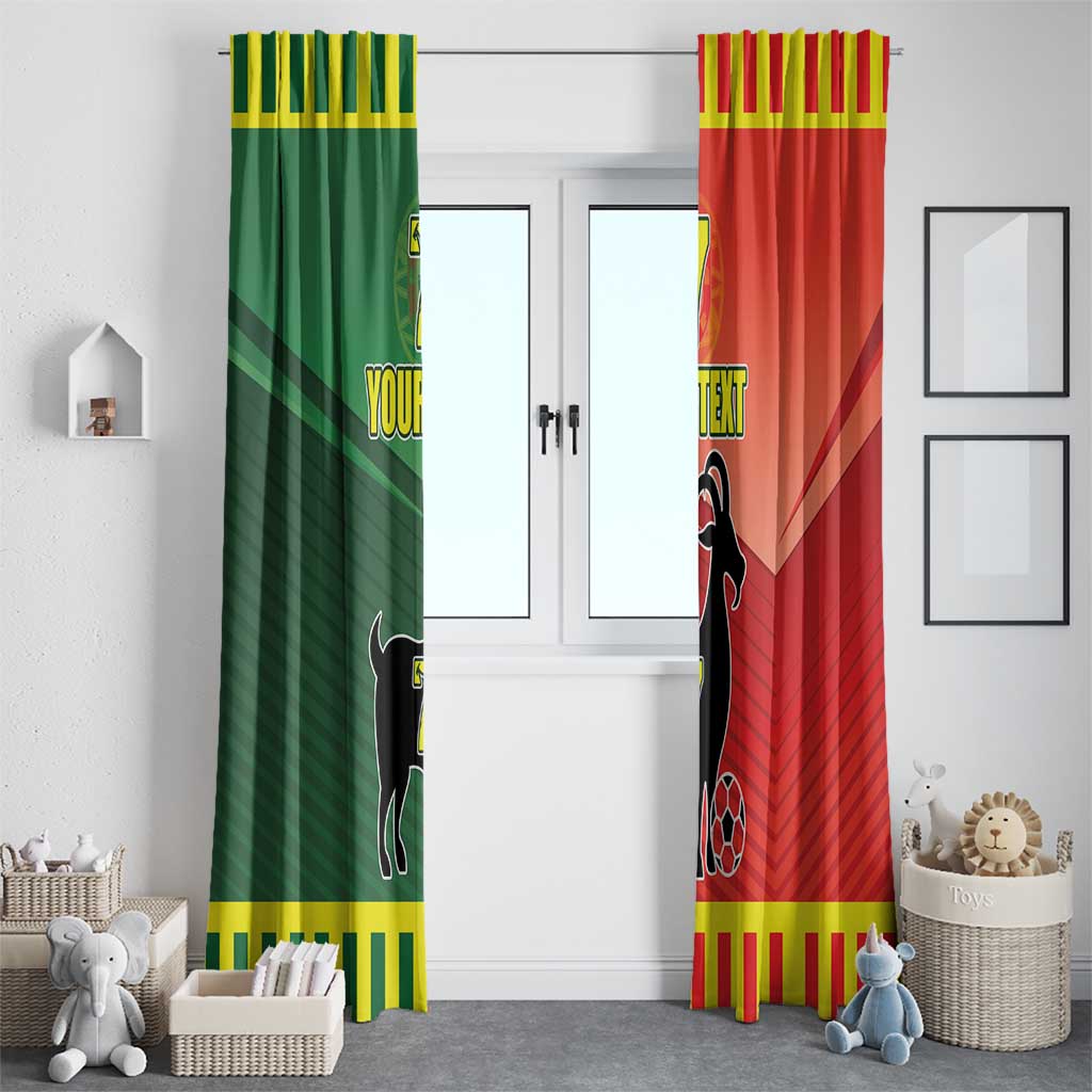 Personalized Portugal 7 Goat Window Curtain Greatest Of All Time Sporty Style