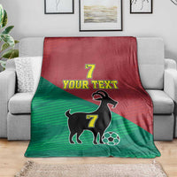 Personalized Portugal 7 Goat Blanket Greatest Of All Time Red Green Vintage