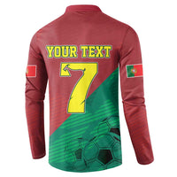 Personalized Portugal 7 Goat Button Sweatshirt Greatest Of All Time Red Green Vintage