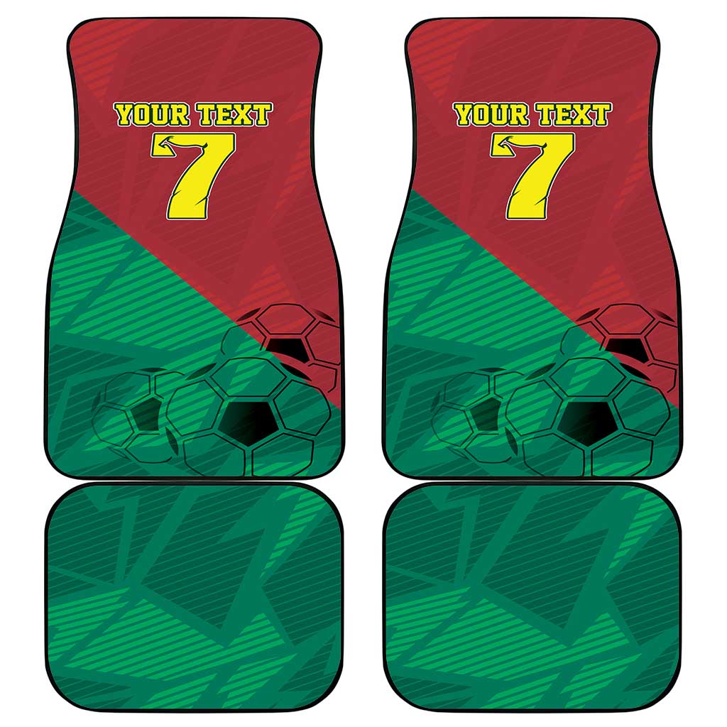 Personalized Portugal 7 Goat Car Mats Greatest Of All Time Red Green Vintage