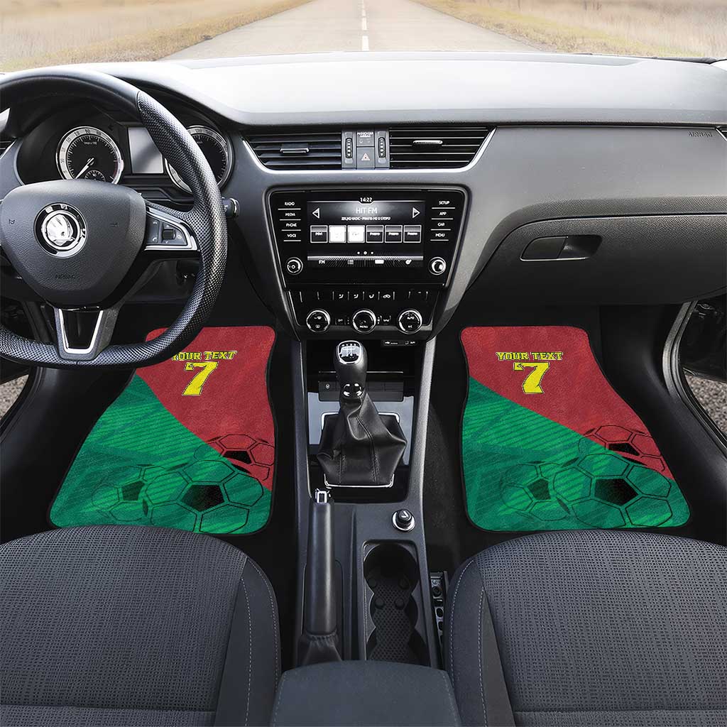 Personalized Portugal 7 Goat Car Mats Greatest Of All Time Red Green Vintage