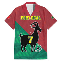 Personalized Portugal 7 Goat Family Matching Mermaid Dress and Hawaiian Shirt Greatest Of All Time Red Green Vintage