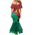 Personalized Portugal 7 Goat Family Matching Mermaid Dress and Hawaiian Shirt Greatest Of All Time Red Green Vintage
