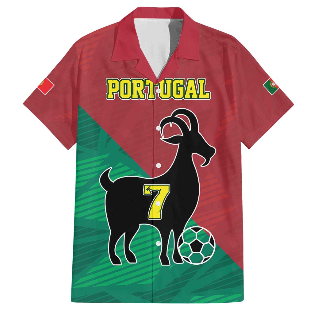Personalized Portugal 7 Goat Family Matching Tank Maxi Dress and Hawaiian Shirt Greatest Of All Time Red Green Vintage