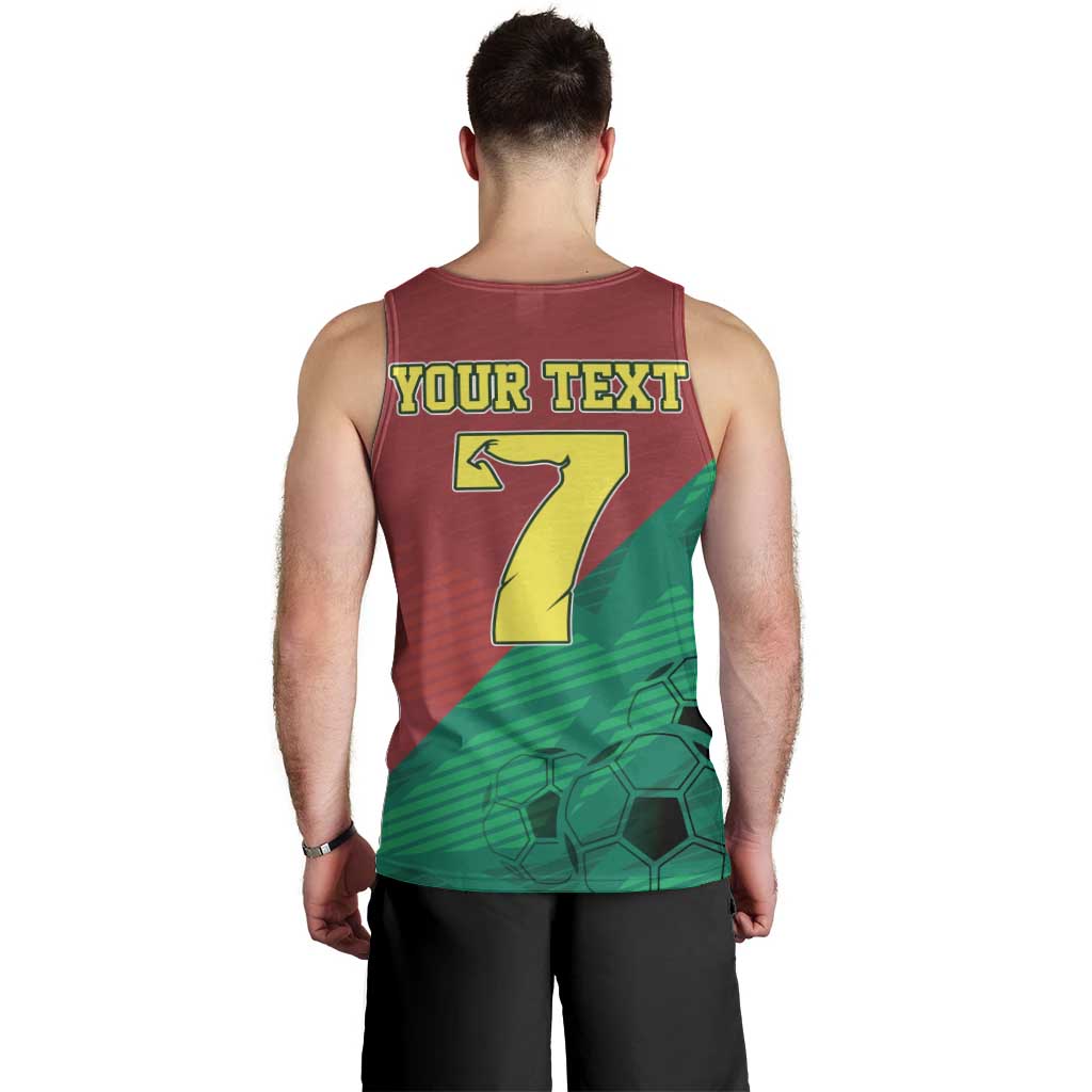 Personalized Portugal 7 Goat Men Tank Top Greatest Of All Time Red Green Vintage