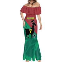 Personalized Portugal 7 Goat Mermaid Dress Greatest Of All Time Red Green Vintage