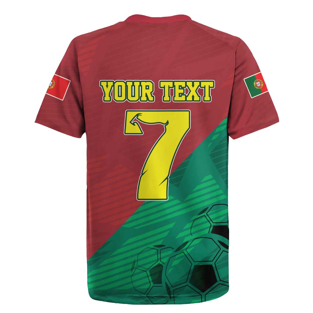 Personalized Portugal 7 Goat Rugby Jersey Greatest Of All Time Red Green Vintage