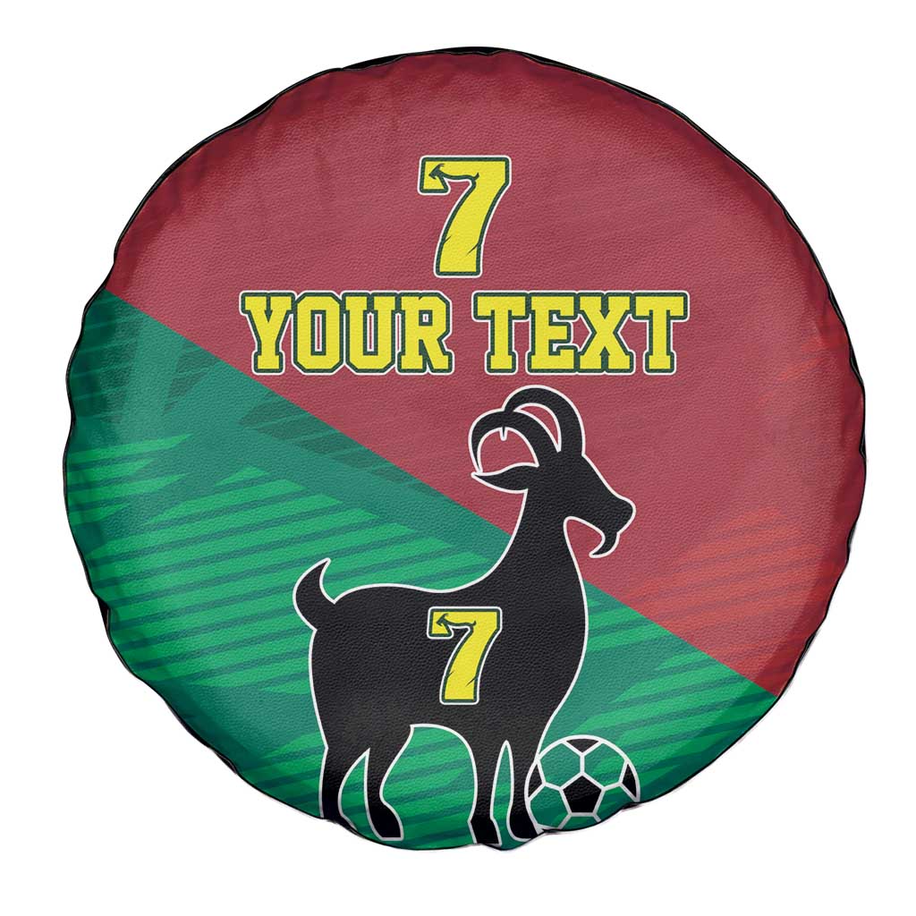 Personalized Portugal 7 Goat Spare Tire Cover Greatest Of All Time Red Green Vintage